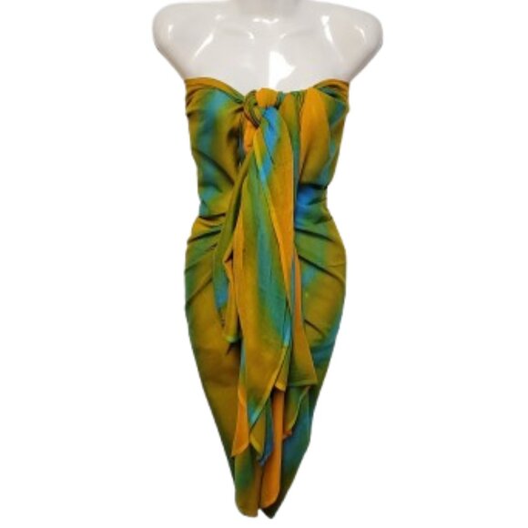 Cover-Ups Swimsuit Cover Ups, Beachwear Wraps, Halter or Strapless Wrap Dress - Picture 8 of 11